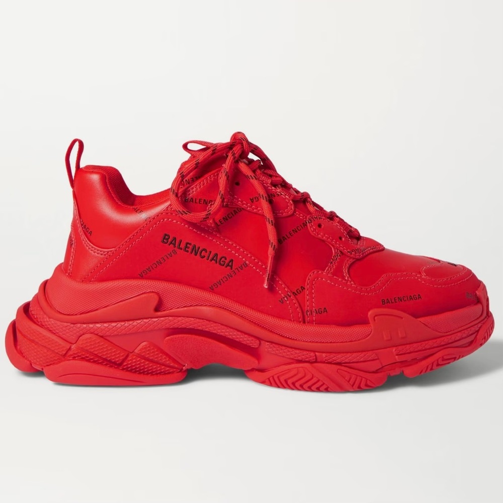 NWOT 100% Balenciaga Triple S Allover Logo Sneaker